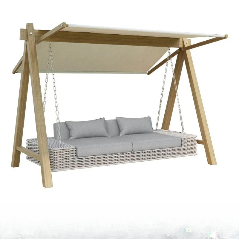 Outdoor swing patio hammock garden lazy double rocking chair outdoor patio home open-air balcony chairlift cradle