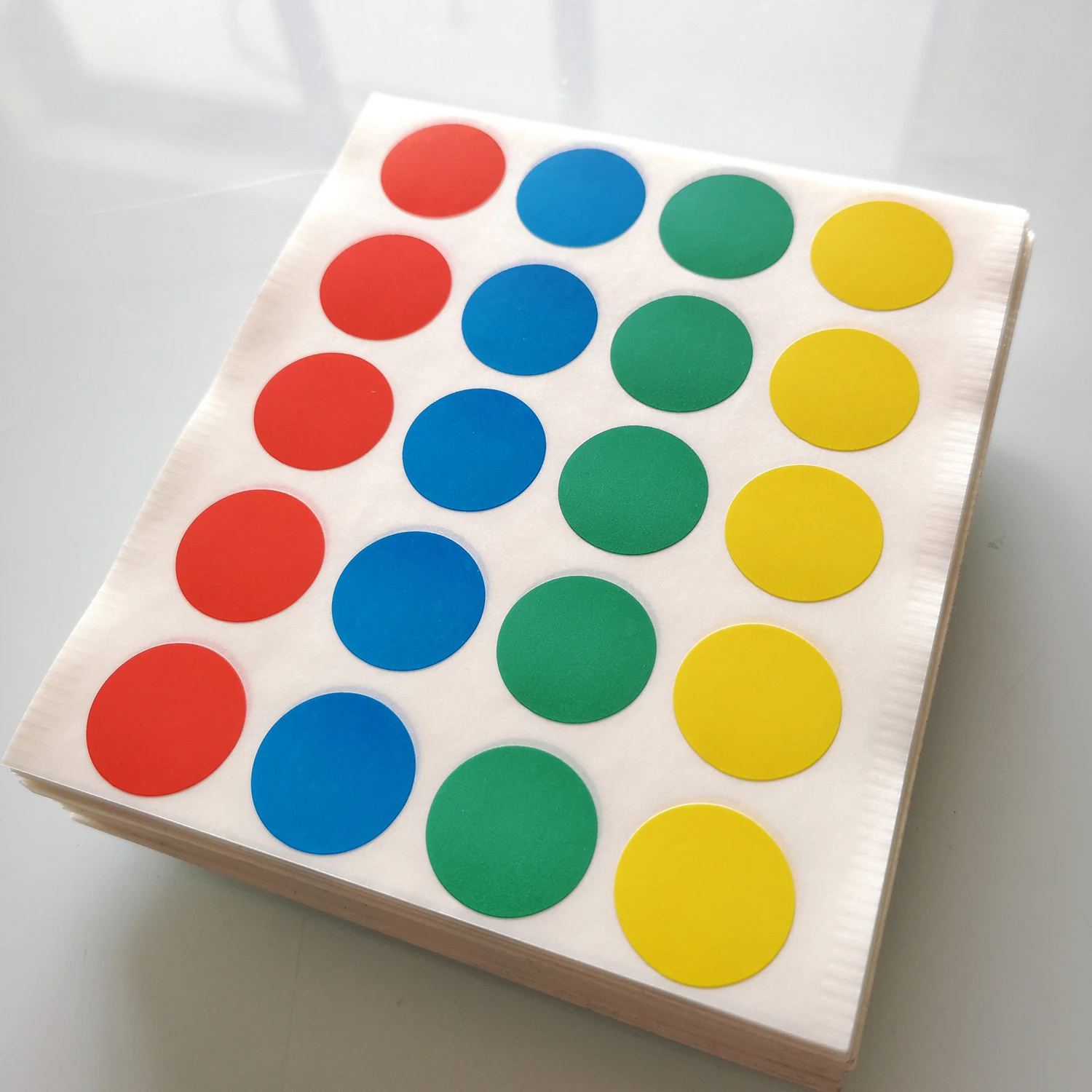 10 sheets 20mm Colorful Dots Decoration Stickers Home Office School Things Classification Label Status Indicator Round Marker