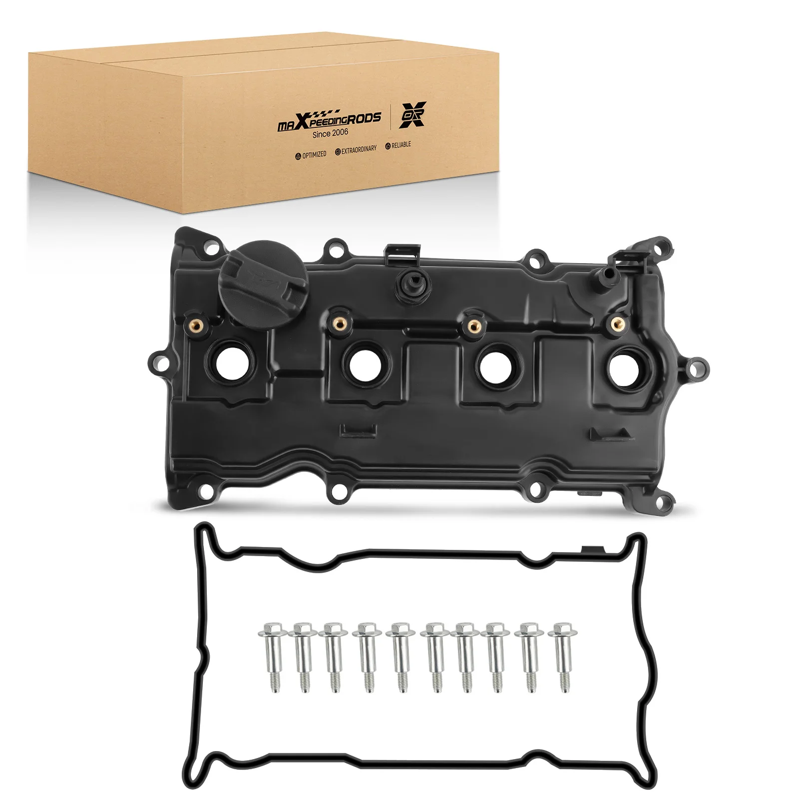 Valve Cover W/ Gasket &Bolt & Oil Cap for Infiniti Qx60 Nissan Altima 2.5L 2014-2017