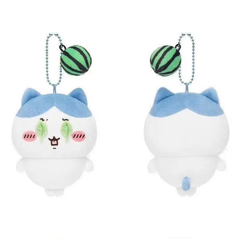 Chiikawa Watermelon Picking Leaf Cover Eyes Series Plush Pendant Hachiware Usagi Cartoon Doll Backpack Decor Gift For Young view 4