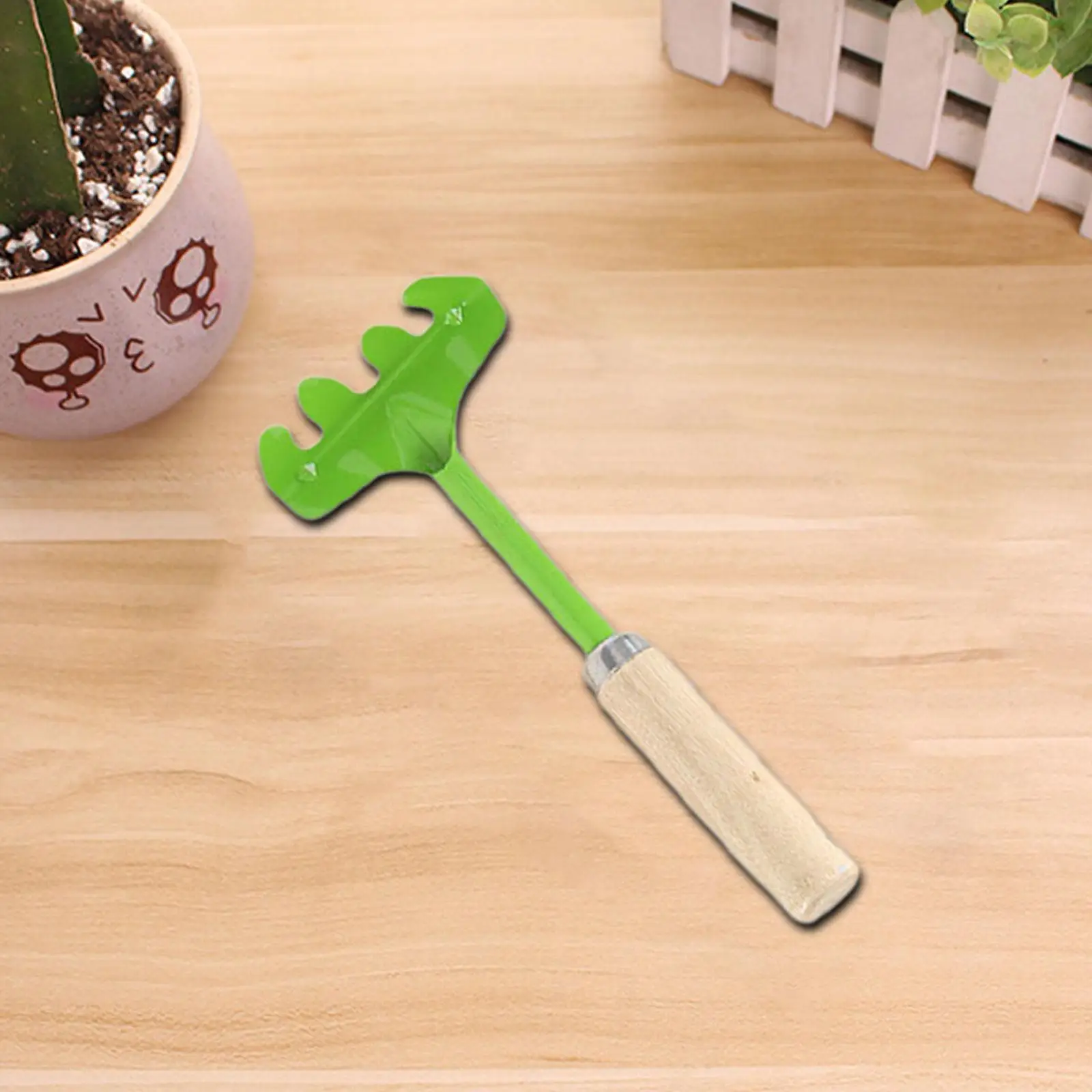 

Kids Garden Tool Outdoor Toy Portable Birthday Gift Hand Tool Rake Beach Sand Toys for Loose Soil Transplanting Planting Digging