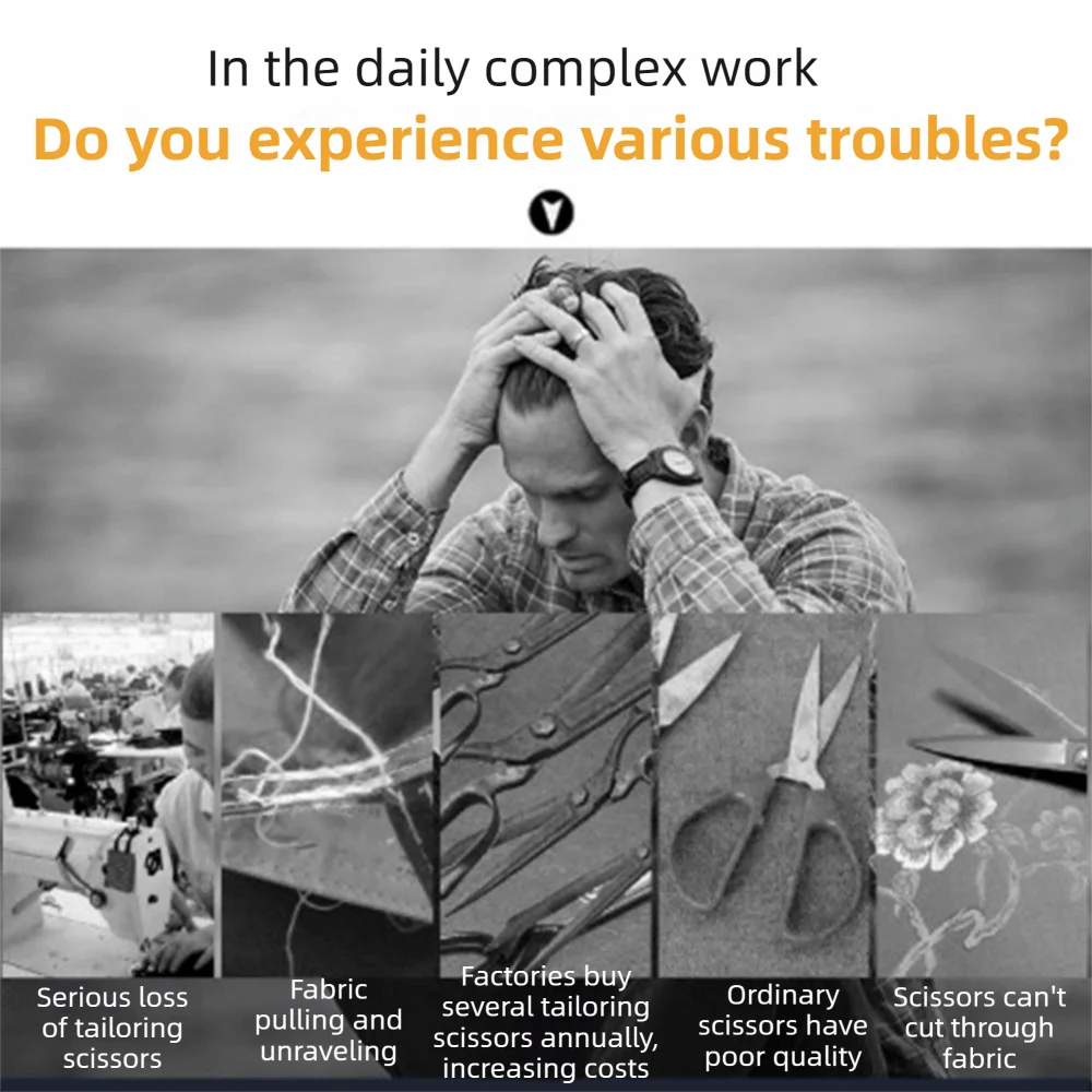 

Профессиональные ножницы для раскроя из нержавеющей стали, 13,5 дюймов, острые, для барбекю, рукоделия и ткани