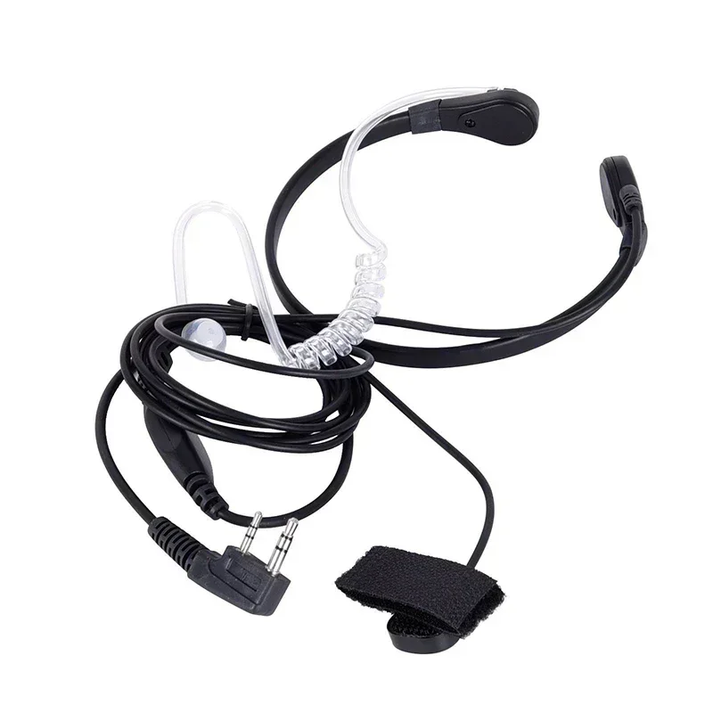 Walkie Talkie Microphone Heavy Duty Neck Throat Mic Earpiece Radio Headset For Baofeng TK Radio Walkie Talkie