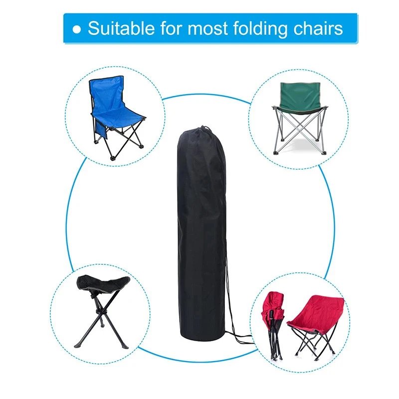 Outdoor Tent Pole Storage Bag Beach Folding Chair Bag Sun Shelter Pole Fishing Rod Carry Bag Camping Accessories