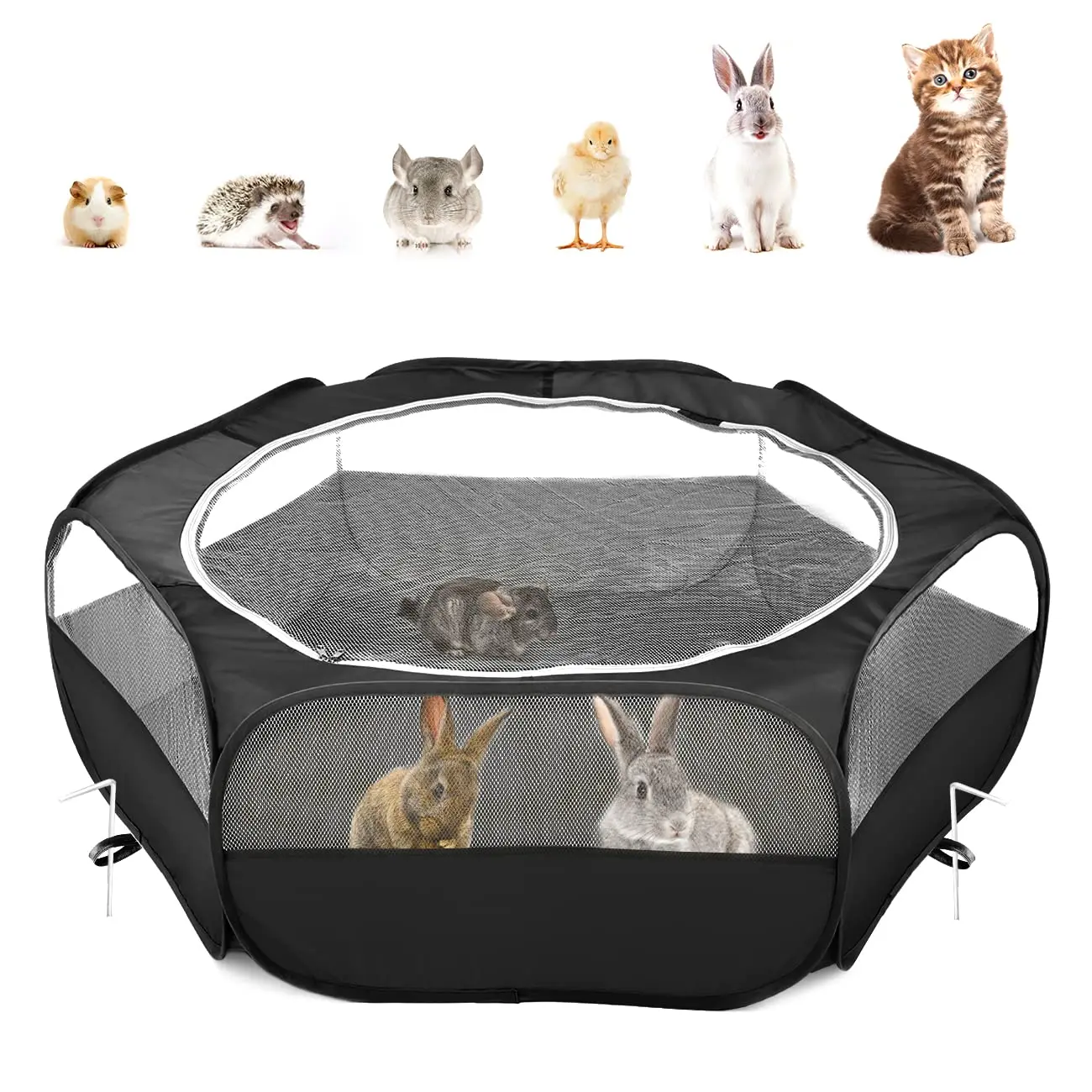 Kleine dierenbox, huisdierbox voor kat/konijn/hamster/ cavia/konijn/konijn/fret/kitten speelgoed kuiken broedmachine doos kooi tent pop-up