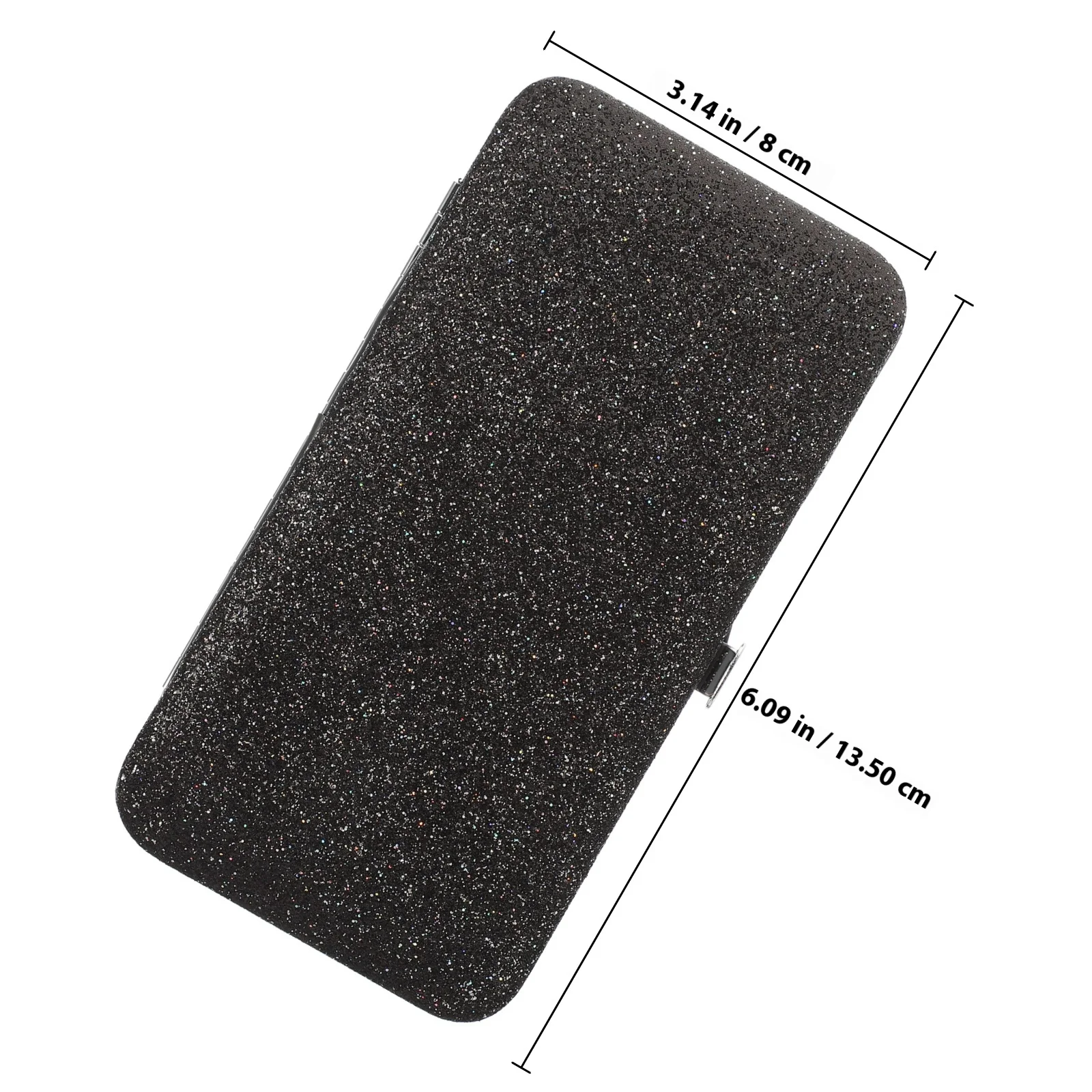 Scatola per pinzette per ciglia Custodia per strumenti per ciglia con design in tessuto con chiusura magnetica portatile premium per accessori per il trucco