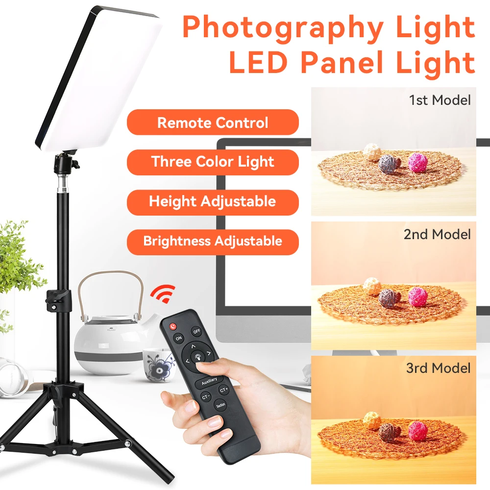 

LED Video Light Photo Studio Kits Professional Photography Lighting Dimmable Lighting Panel Studio Photo For Tiktok Live Stream