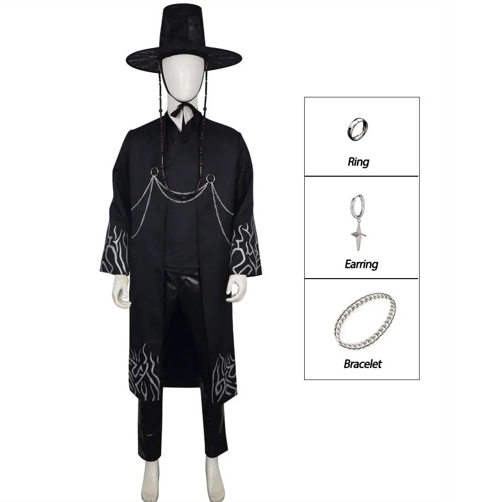 

Anime Demon Hunter Saja Boy Cosplay Costumes 2025 Movie Kpop Group Singing Korea Style Uniform Halloween Outfits