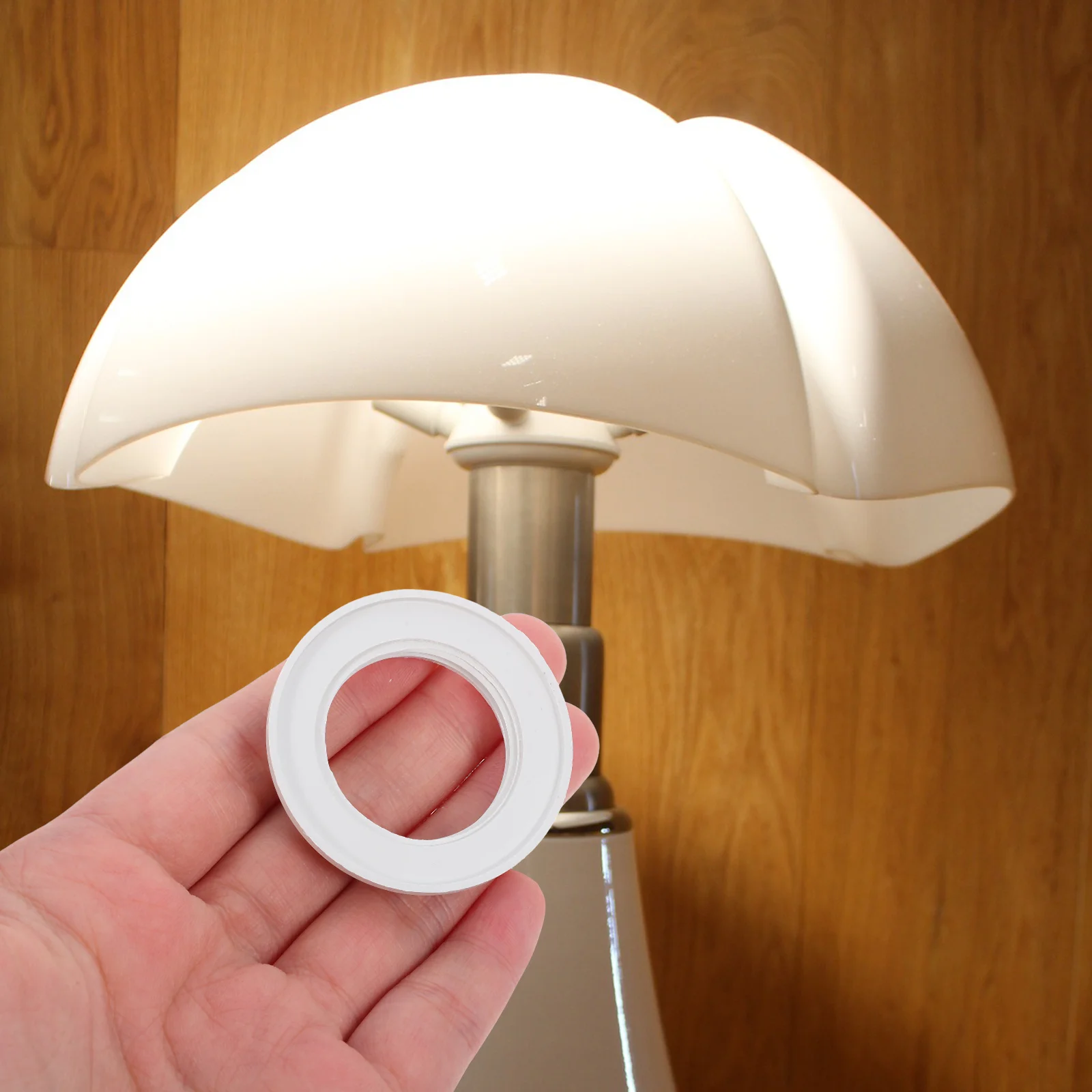

10pcs Shade Ring Collar Durable Plastic Light Fixture Parts For Easy Installation, Wear-Resistant Lamp Shade Adapter, Pendant
