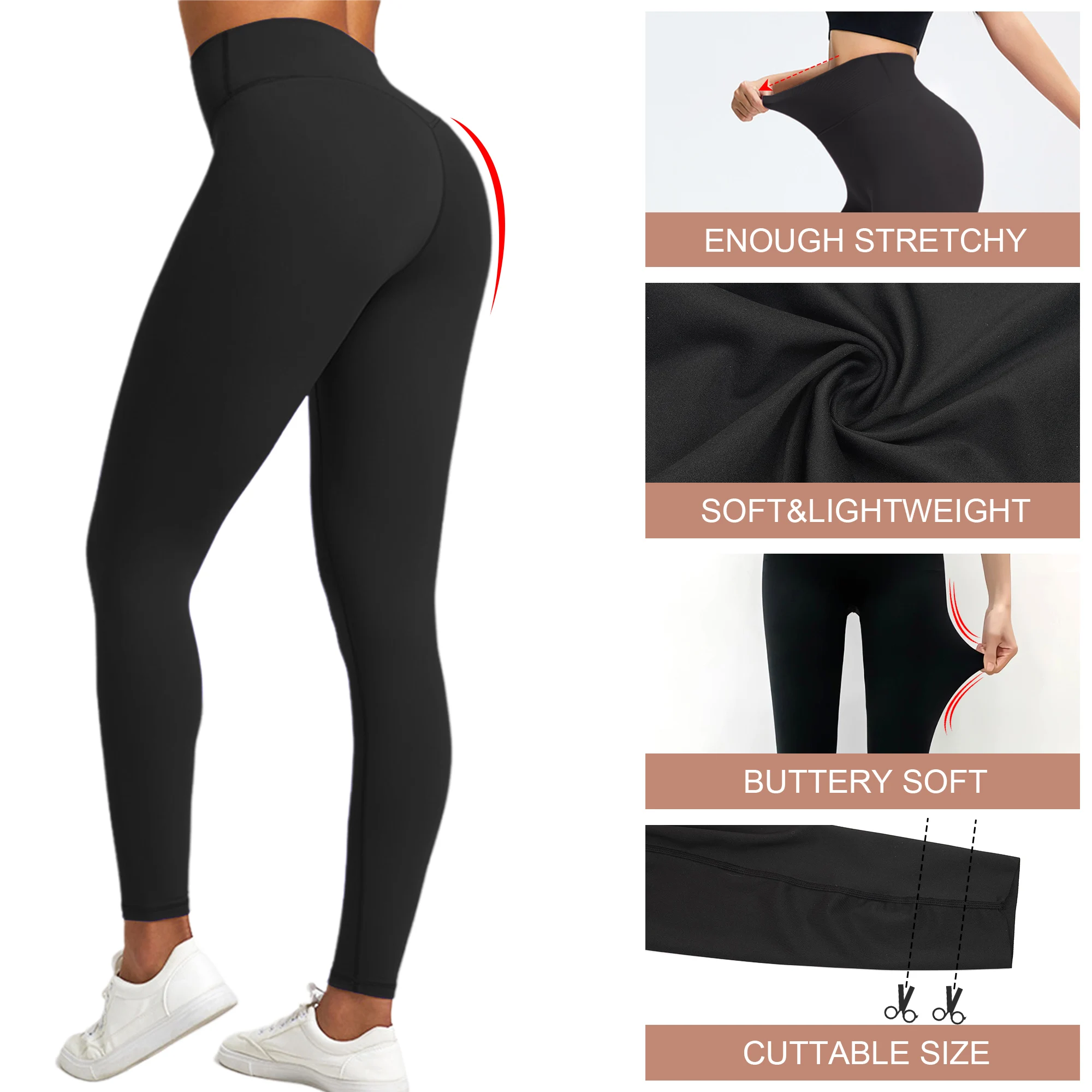 Seamless Fitness Yoga Pants High Waist Push Up Sport Legging Women Super Stretchy Gym Workout Tights Running Pants