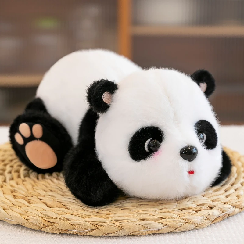 Cute Footprint Panda Plush Toy Doll Cute National Treasure Giant Panda Small Size Exquisitely Comfort Children's Doll