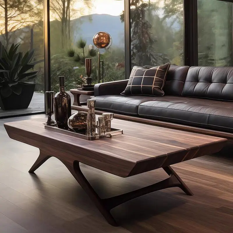 Italian simple luxury creative pull-out matte leather first layer cowhide sofa modern simple multi-seat luxury sofa