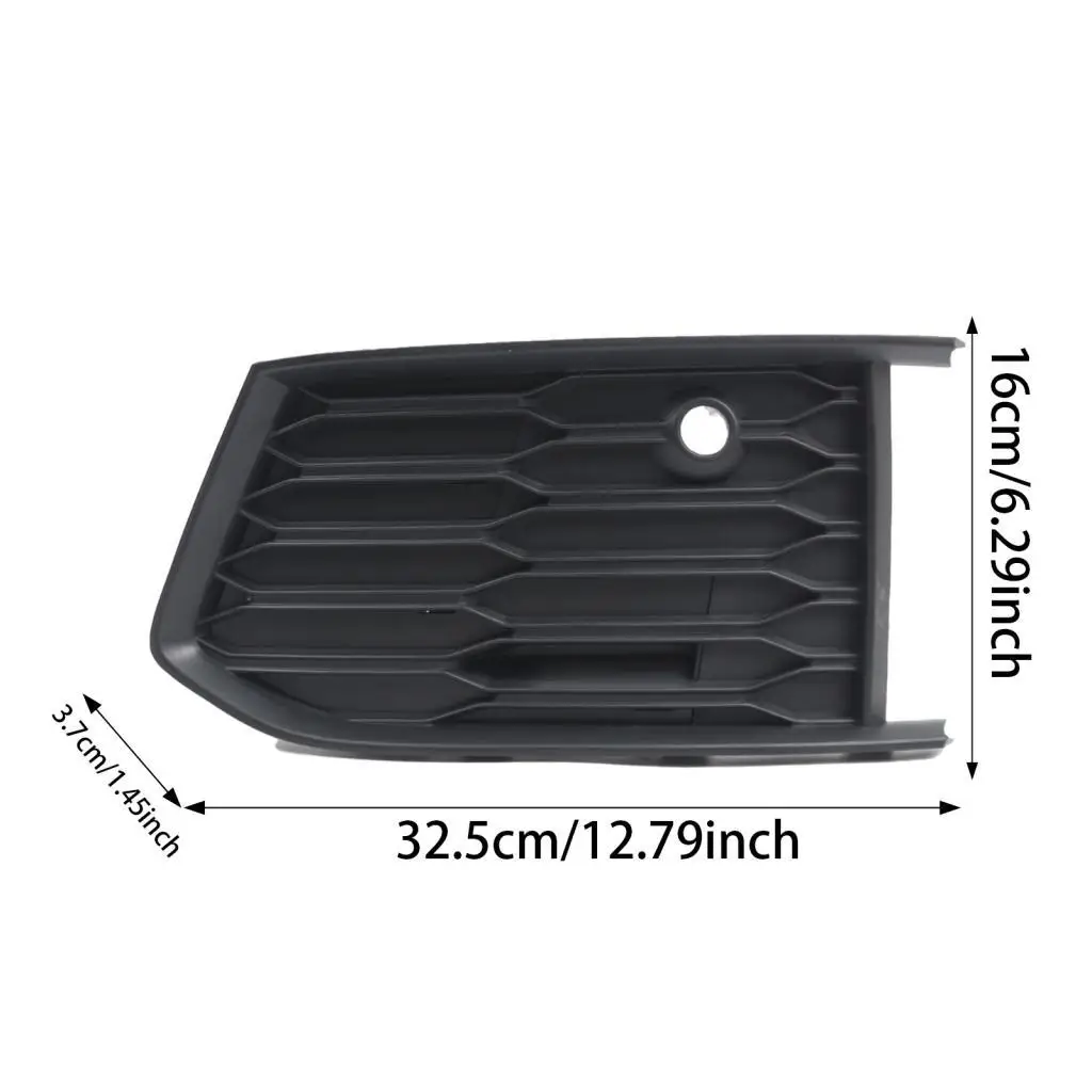 Front Bumper Grill Mesh Black Plastic Auto Exterior Part for Audi A6 C8 Sedan 2019-2023 Standard Base Model