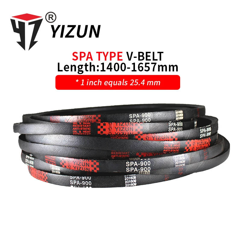 YIZUN SPA Type SPA1400~1657mm Hard Wire Rubber Drive Pitch length Girth Industrial Transmission Agricultural Machinery V Belt