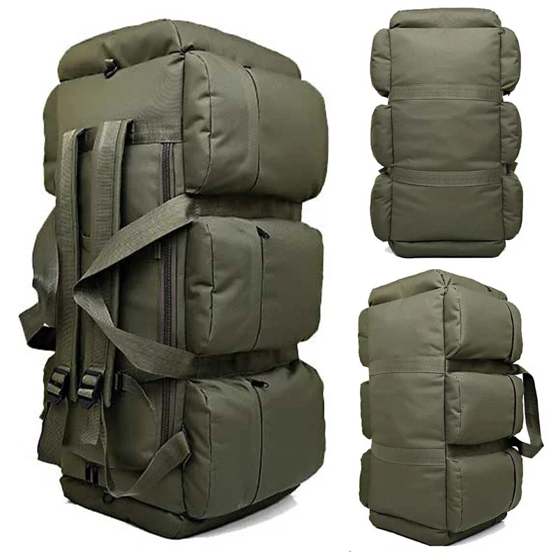 2024 New High Quality 90L Large Capacity Hunting Travel Bags Oxford/canvas Backpack Camouflage Duffel Bag Waterproof Backpack