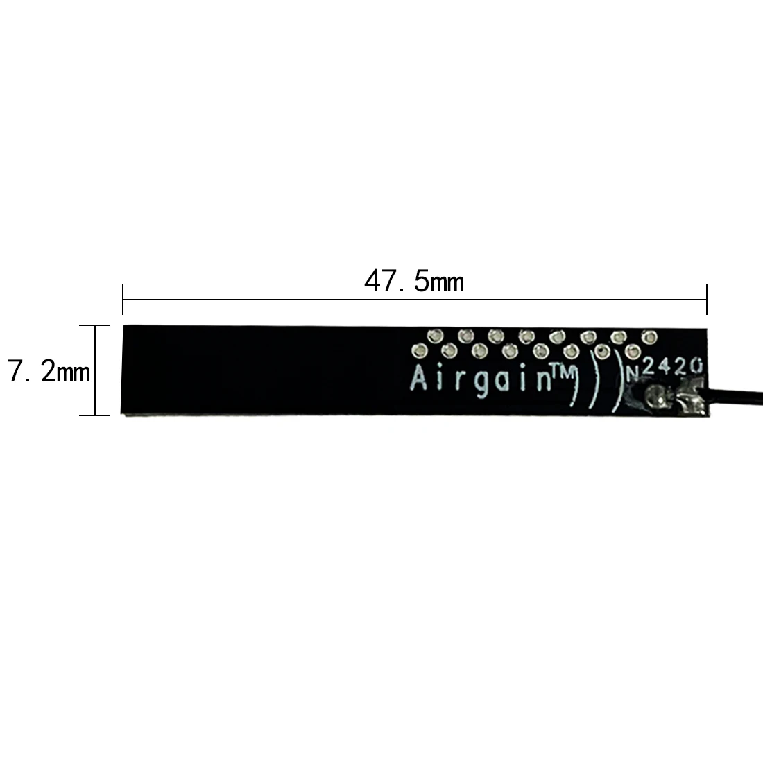 내부 PCB 공중 옴니 IPEX 커넥터, 납땜, 와이파이 안테나, 2.4GHz, 4dbi, 47x7mm, 도매, 신제품, 1PC