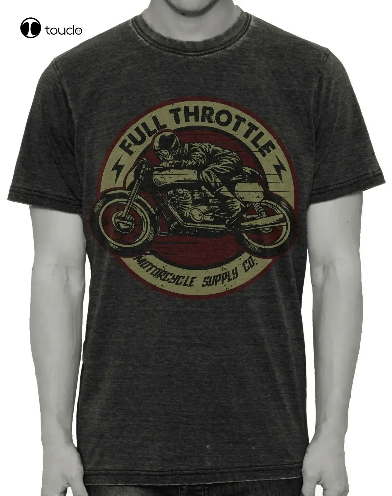 Motorbike Motorcycle Full Throttle Biker Men`S T Shirt Time Trial Sprint Vintage Tee Shirt