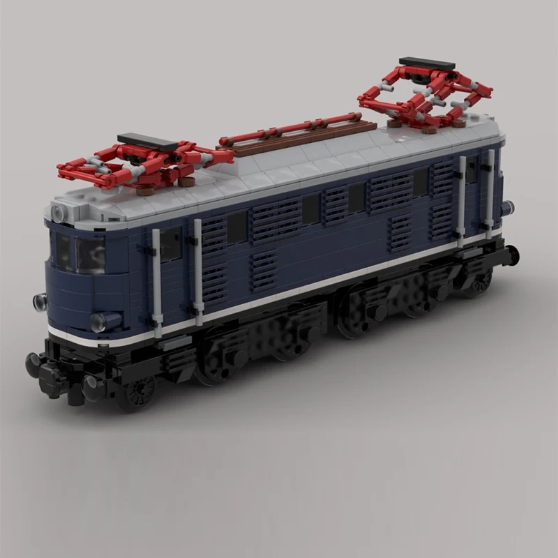 Modelo de coche urbano, ladrillos de construcción MOC E18/118, locomotora de doble potencia, tecnología Modular, regalos, vacaciones, montar, juguetes para niños, traje