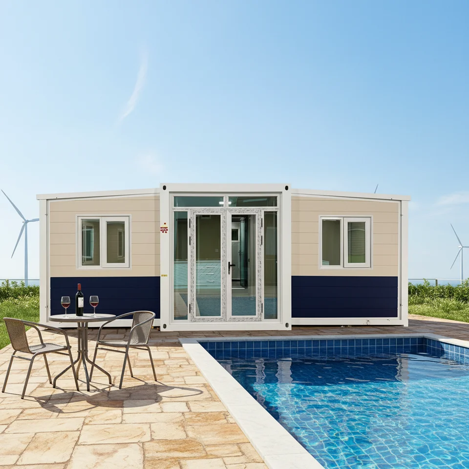 Ökologisches Containerhaus, 3 Schlafzimmer