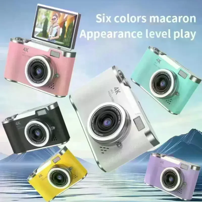 

Современная цифровая камера 4K с разрешением 48 МП, 8-кратным цифровым зумом и углом обзора 180° ° Поворотный экран; разработан для студентов CCD