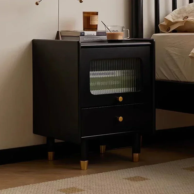 

Bedside Modern Nightstands Storage Comfortable Black End Table Nightstands Luxury Coffee Mesillas De Noche Nordic Furnitures