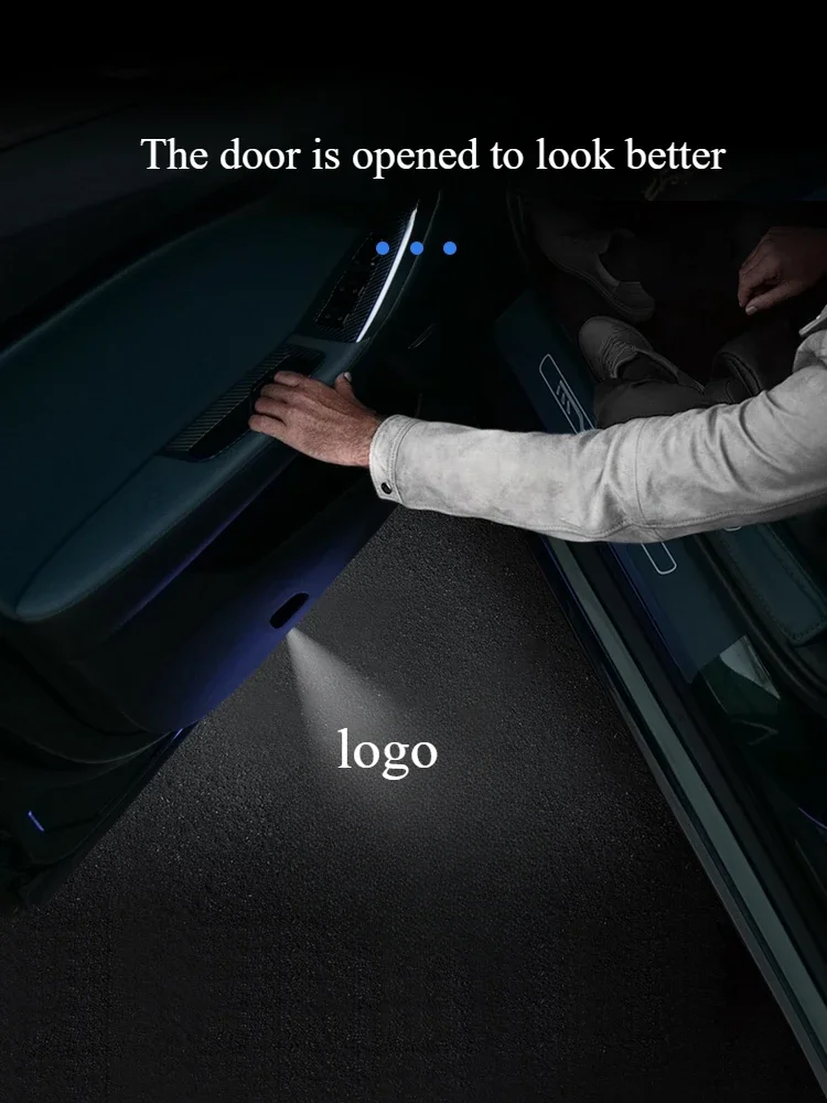 Morris Garages MG MG7 2023-2025 1Pcs 자동차 문 환영 조명 유도 도어 프로젝션 조명 장식 분위기 조명