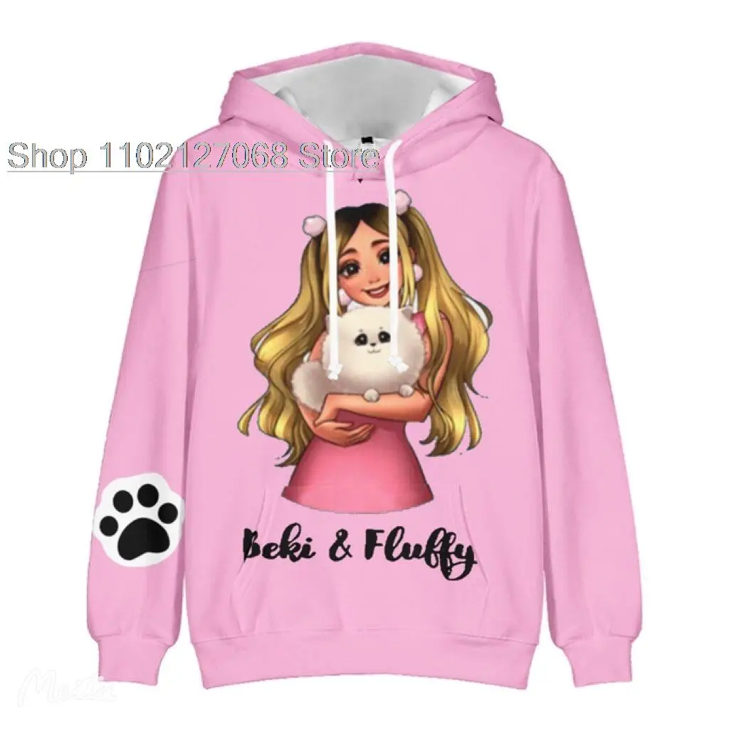 2022 Hot Rebekah Wings fans Merch Beki Fluffy 3D Hoodie Long Sleeve Women Men Hoodie Streetwear Kids Pullover