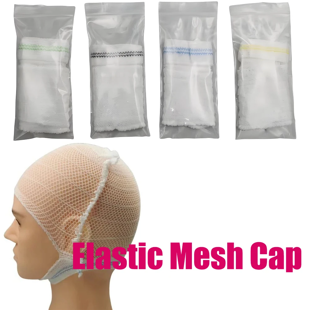 

Elastic Mesh Cap Four Sided High Elasticity Head Fixed Mesh Cover Adult Child Head Injuries Postoperative Nursing Bandage Cap