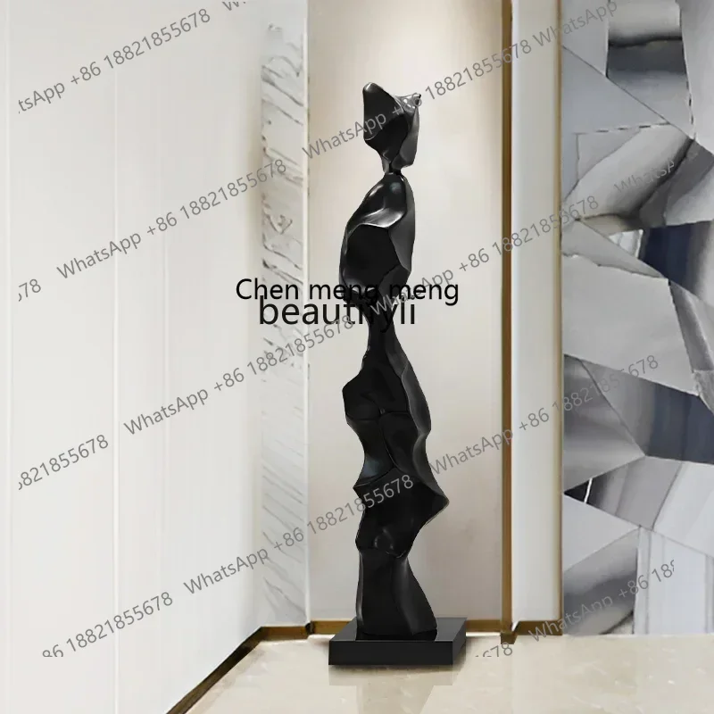 

Q178 CC Modern light luxury large glass fiber reinforced plastic sculpture ornament aisle floor sales office decoration