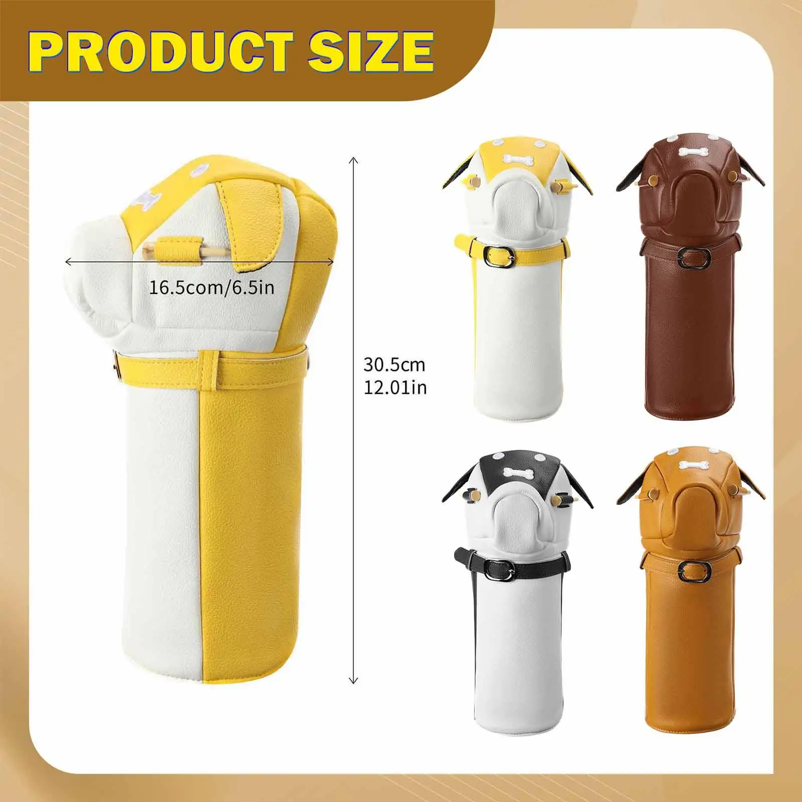 

Чехол для головки клюшки для гольфа, удобный, защитный, в форме собаки, подарок для гольфиста, защита от царапин, новинка