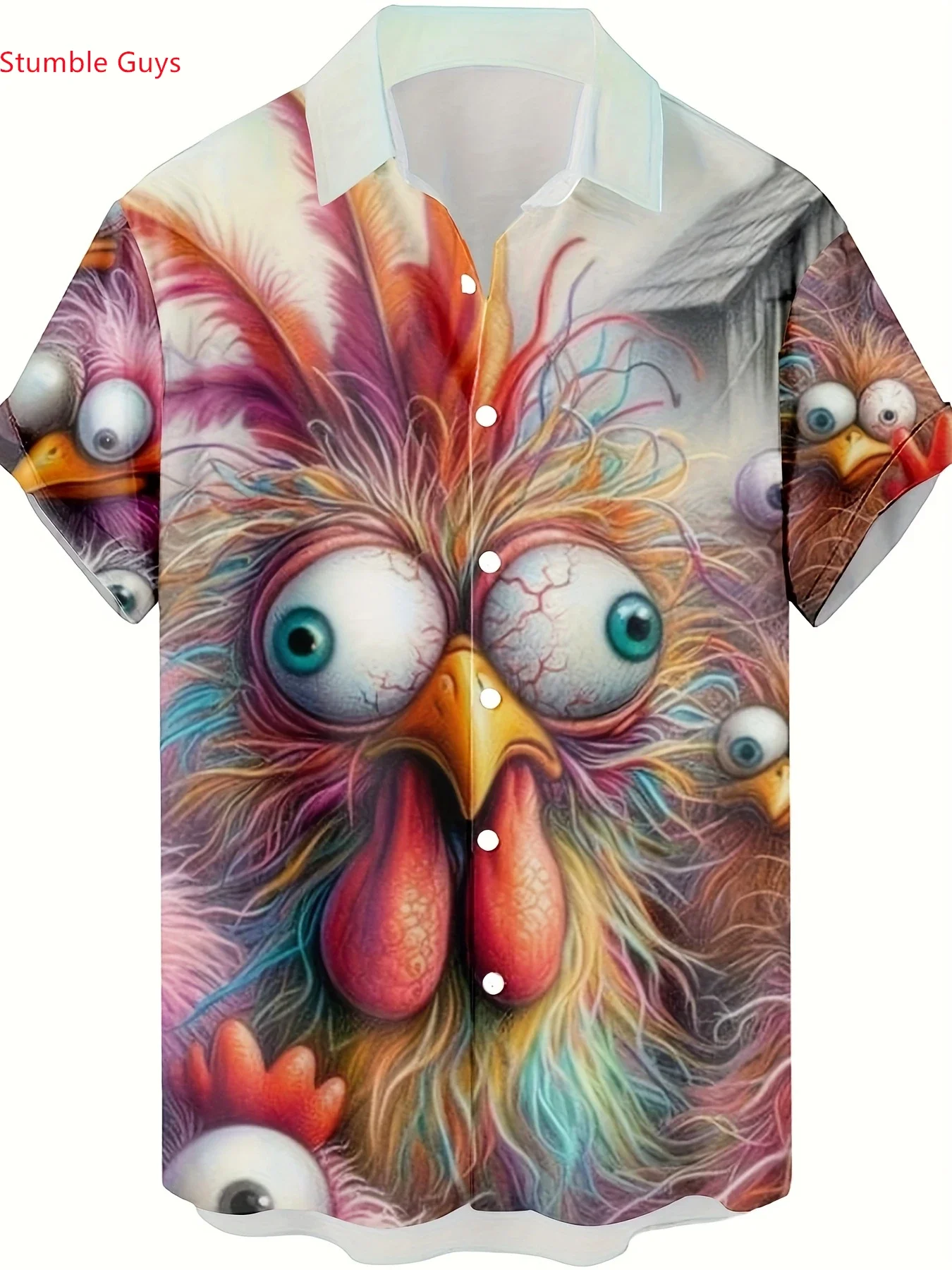 Summer Fashion Hawaiian Shirt For Men Man Short Sleeve Casual Tropical Print Lightweight Breathable Party Shirts