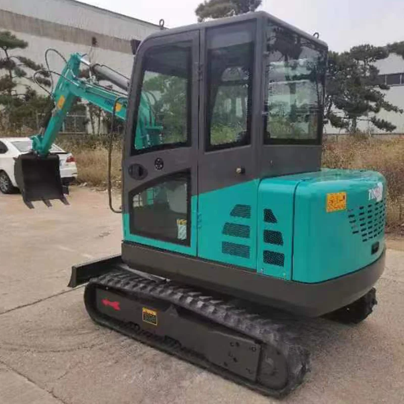 Customized 15HP Mini Excavator 3 Ton Crawler Excavator with Enclosed Cab Small Digger Door to Door Delivery