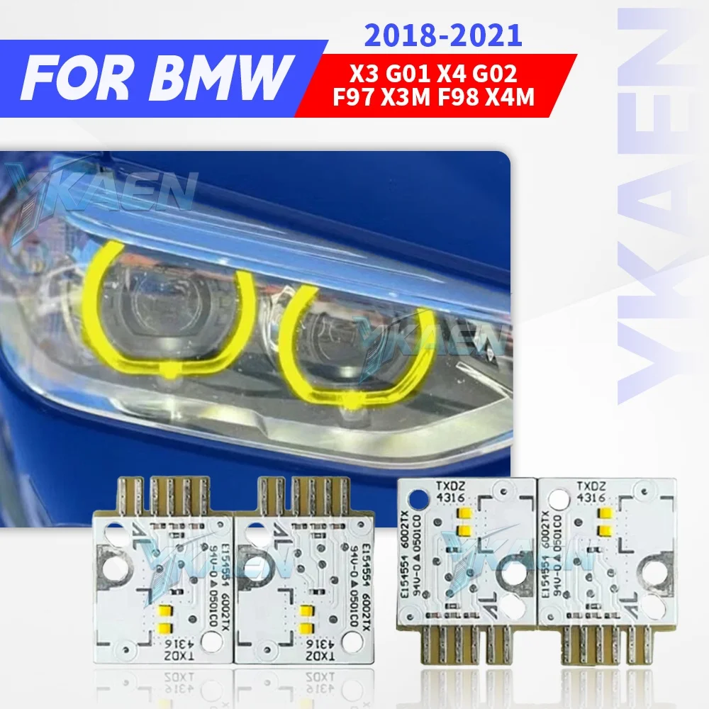 

Yellow Angel Eyes DRL Chip Boards For 2018-2021 BMW X3 G01 X4 G02 F98 F97 X3M X4M LED Headlight Daytime Running Light Blue Red