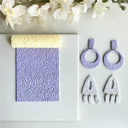 Soft Pottery Earring Polymer Clay Cutter Roller Texture Polymer Clay Seamless Polymer Clay Texture Roller claycutters