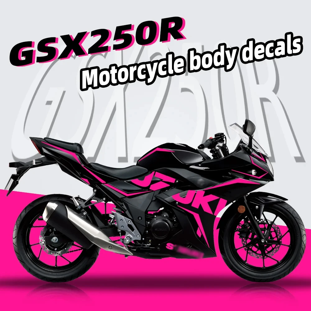 For GSX-R GSX250R GSX250r Reflective Stickers Motorcycle Body Racing Motorcycle Accessories Body Decal Decoration Waterproof