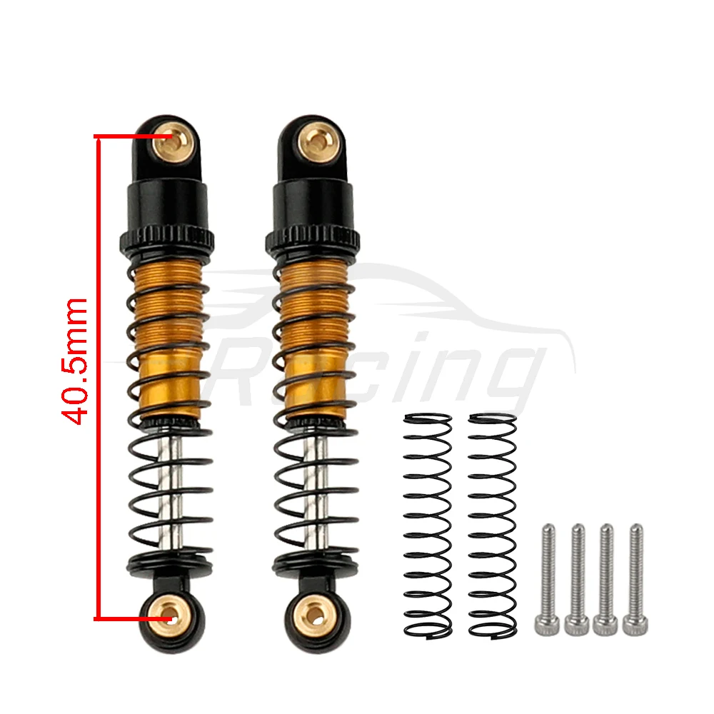 Metal Damping Shock Absorber 40.5MM Oil Damper for 1/24 RC Crawler Car Axial SCX24 C10 Ford Bronco Jeep Gladiator Shock Absorber