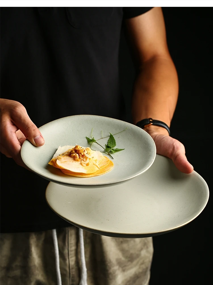 

Необычная керамическая посуда для ужина, бытовой коммерческий стейк, мелкая посуда