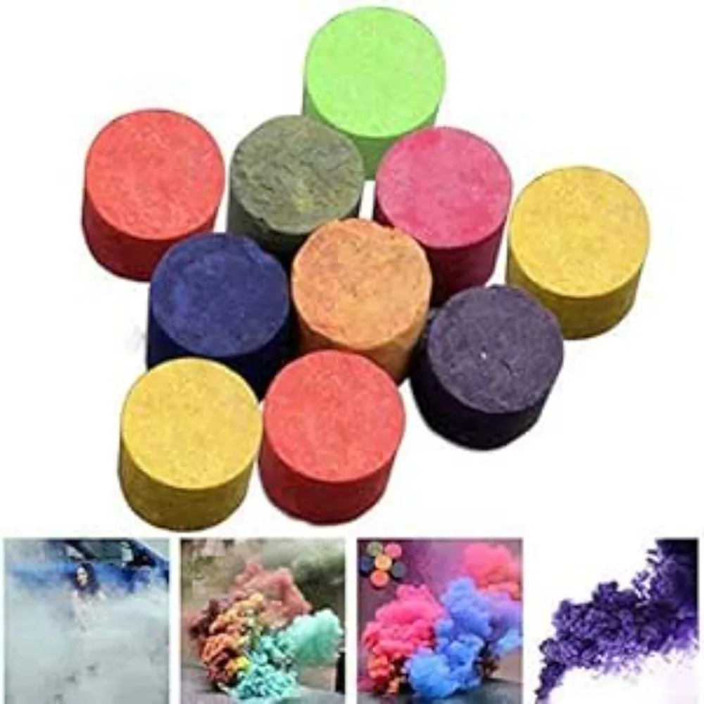 5/10/15/20 قطعة لوازم الحفلات قنابل الدخان الملونة ماجيك المرحلة تأثير تظهر الدعائم جو ديكور التصوير لوازم المحمولة