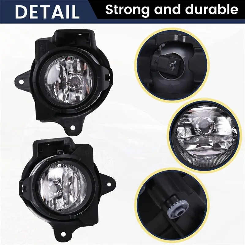 Car Front Bumper Fog Light Halogen Set Kit For Toyota Hilux VIGO MK7 2012 2013 2014 2015 2016 With Wires Switch Harness-X59A