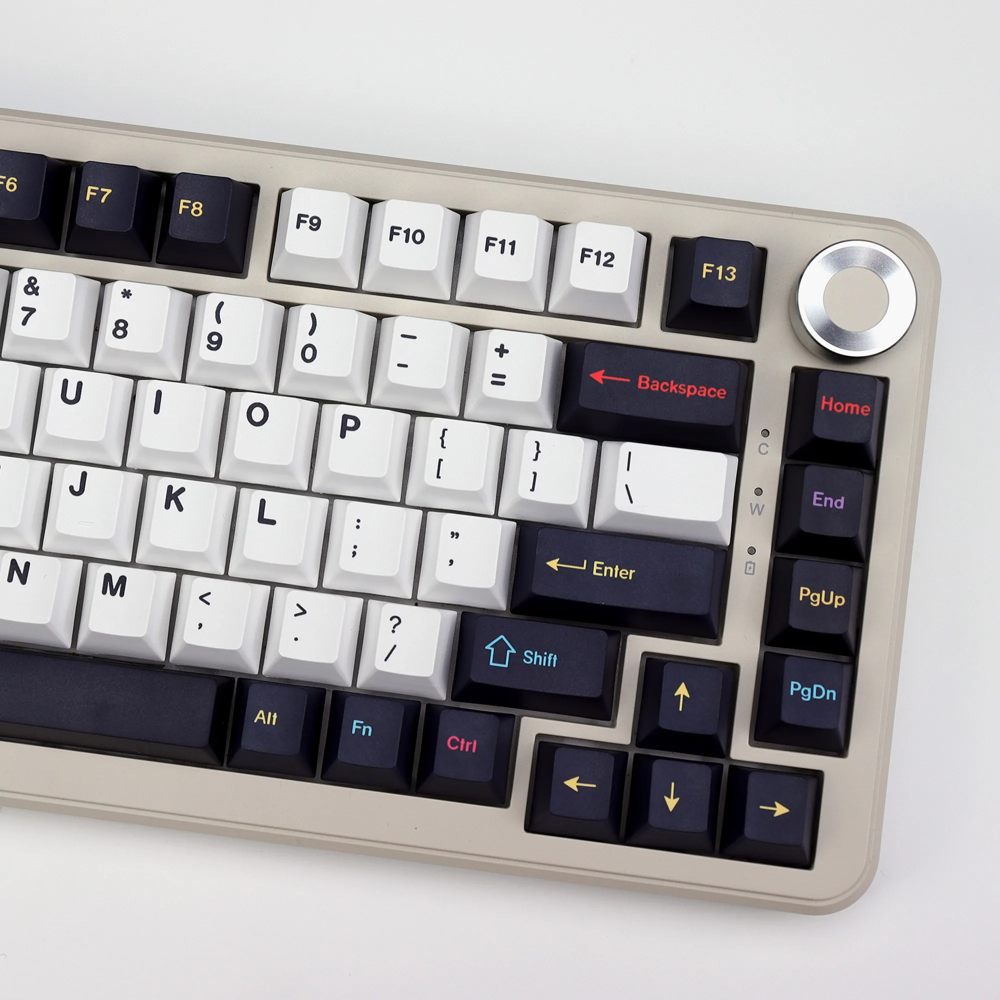 KBDiy GMK Colorchrome Keycaps Hangul Cherry Profile PBT 143 Keys Set Alice Custom Keycap For Aula 60 Mechanical Keyboard Key Cap