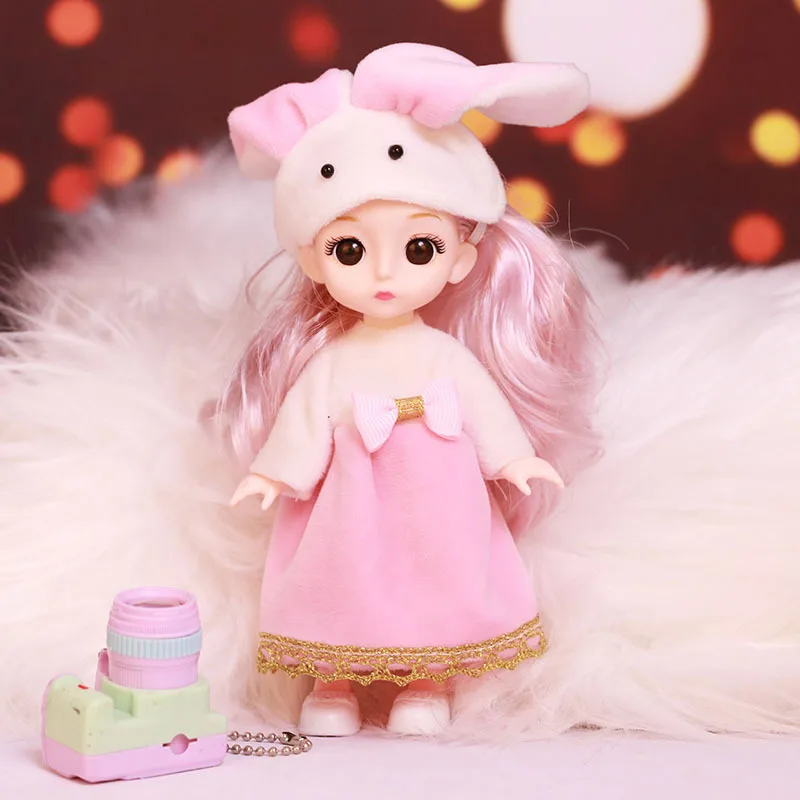 Weegschaal 1/12 16Cm Gelukkige Prinses Bjd Pop Met Kleding En Schoenen Beweegbare 13 Gewrichten Fotomodel Meisje Cadeau Kind Speelgoed Collectie