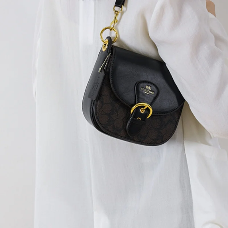 Borsa piccola da donna di fascia alta, nuovo stile 2025, borsa da sella stampata, versatile e alla moda, borsa sotto le ascelle, elegante singola sh