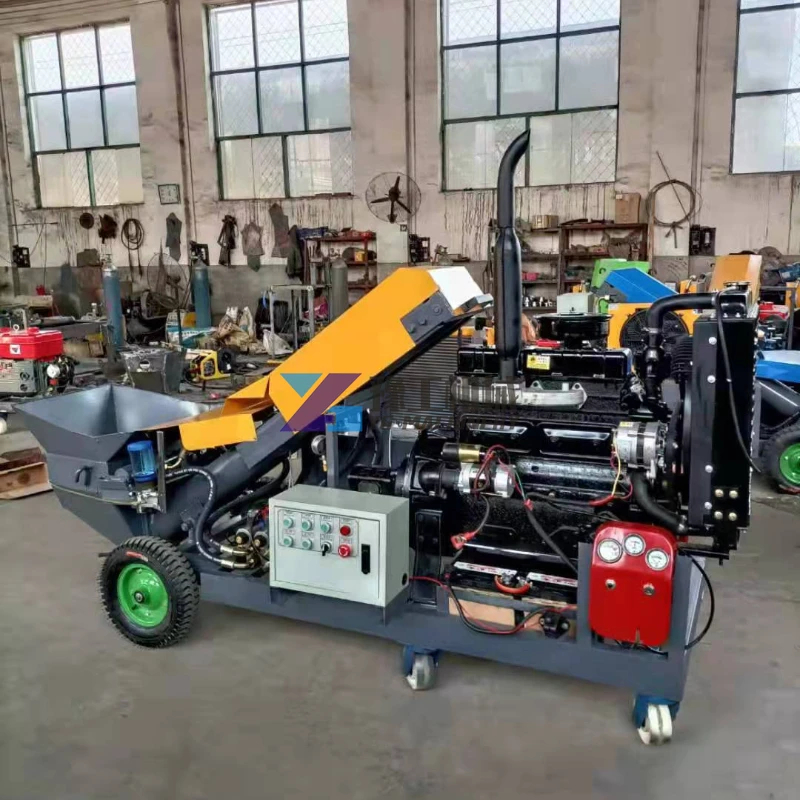 Cheapest Clamps Hbt500 Concrete Mixer Pump Concrete Pump with Sprayer