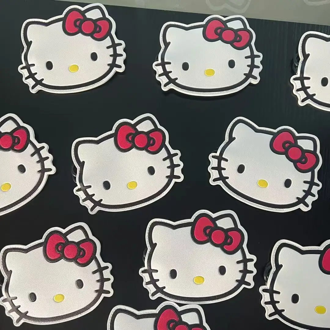 Hello Kitty Kawaii große Schlüssel Schutzhülle Pu Leder Sanrios Anime tragbare Auto Schlüsselanhänger Aufbewahrungstasche Tasche Anhänger Dekor Geschenk