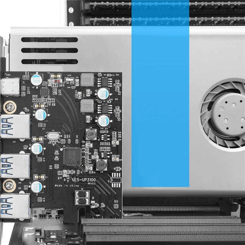 A56XQ PCI-E ไปยัง USB 3.0 การ์ดประเภท C (1) USB A (3) ไม่มีแหล่งจ่ายไฟเพิ่มเติม PCI Express การ์ดขยายสําหรับ Windows Mac Pro