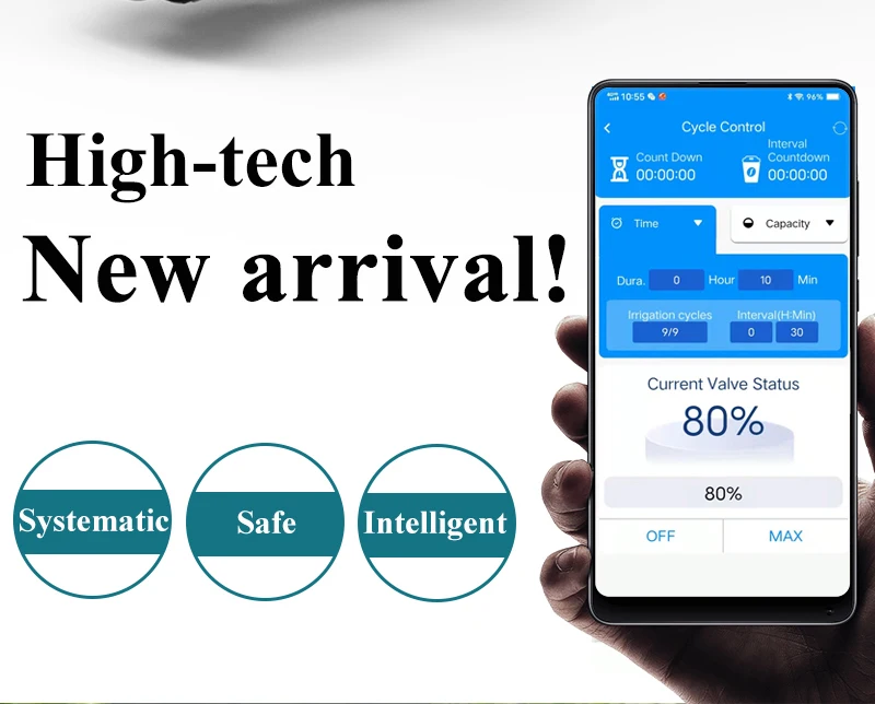 Waterproof Joint Direct Bury GSM/LoRa Connected Dn50 Solar Power Smart Farm Irrigation Control System