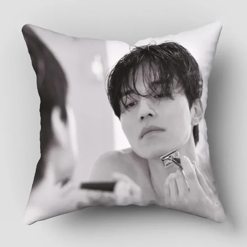 Lee Dong Wook Pillowcase Polyester Fabric Throw Pillows Sofa Home Decoration Accessories Pillow Cover  Cushion Cover