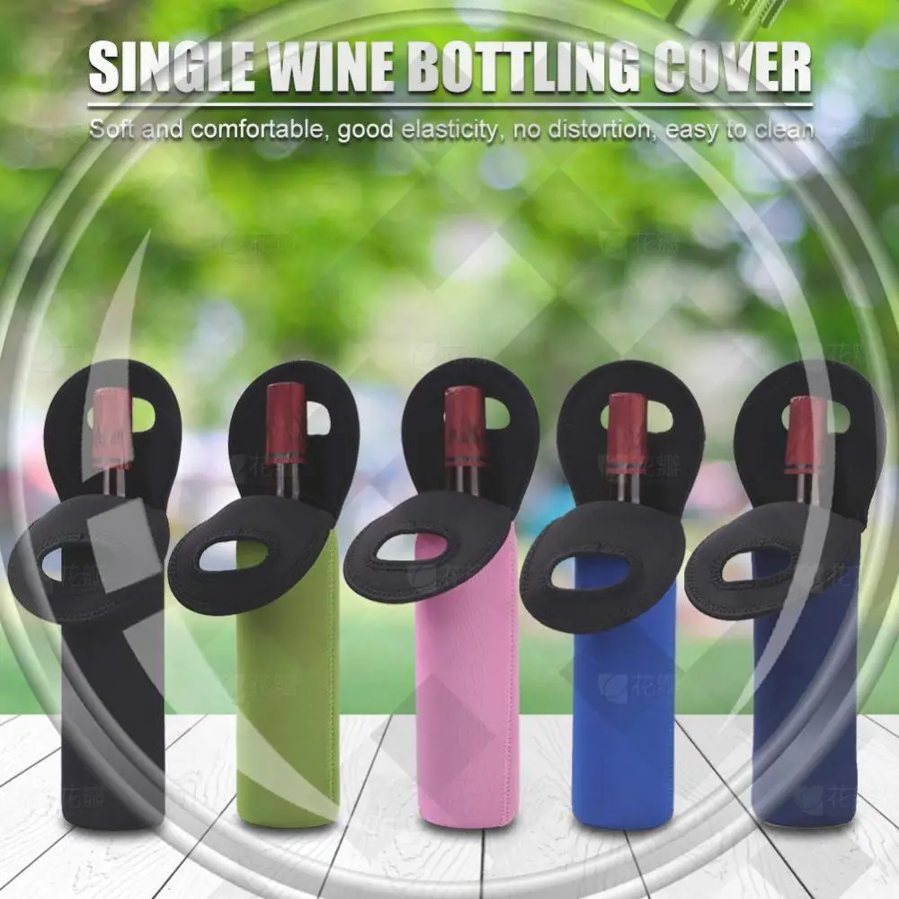 

Portable 1/2 Bottles Neoprene Wine Bottle Freezer Bag Cooler Wine-bottle Bag Protect Insulated Cover Beer Cooling Holder Carrier