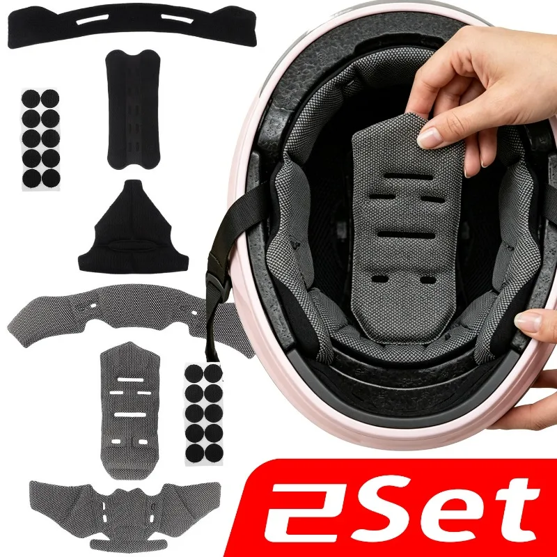 Motorcycle Helmet Inner Sponge Pad Universal Breathable Mesh Liner Cushion Scooter E-Bike Helmets Soft Foam Padding Replacements