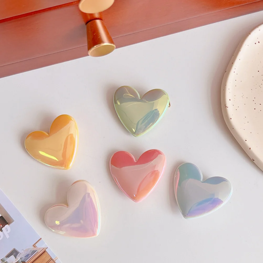 10 قطعة دبابيس الشعر على شكل قلب مقاطع الشعر للفتيات المشابك الانفجارات تحديد إكسسوارات الشعر غطاء الرأس الزخرفية للسفر الحفلات